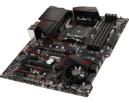 MSI X570 GAMING PLUS Angled Flat View