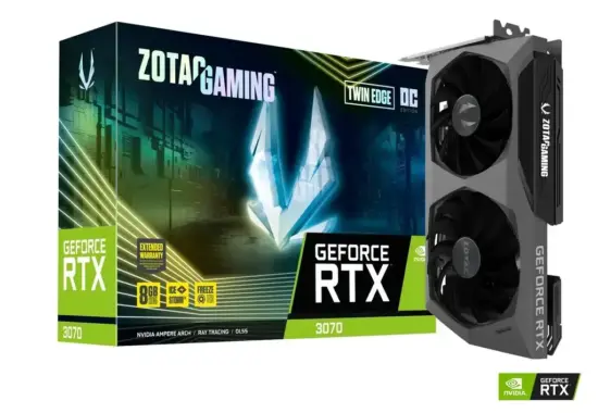 ZOTAC GAMING GeForce RTX 3070 Twin Edge OC - Promo View