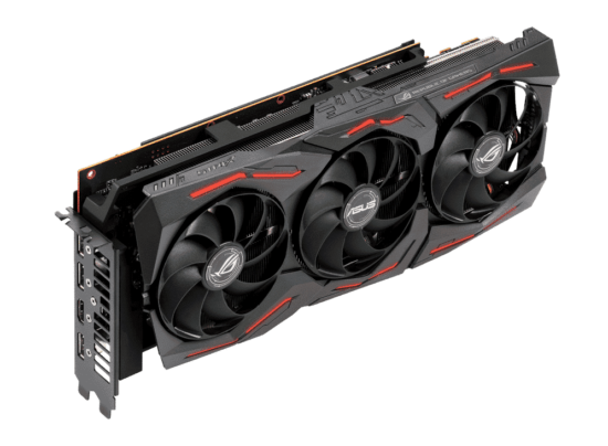ASUS ROG Strix Radeon RX 5700 XT 8GB OC Angled View