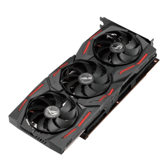 ASUS ROG Strix Radeon RX 5700 XT 8GB OC Angled Fan View
