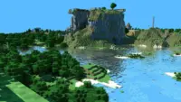 Minecraft Lake with ray-tracing