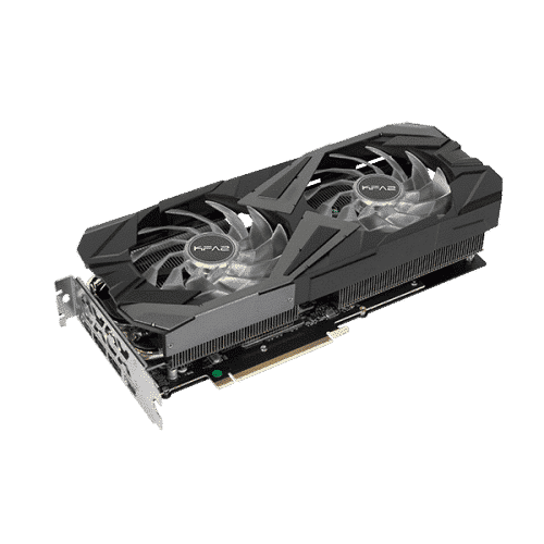 KFA2 GeForce RTX 3070 EX (1-Click OC) Angled View