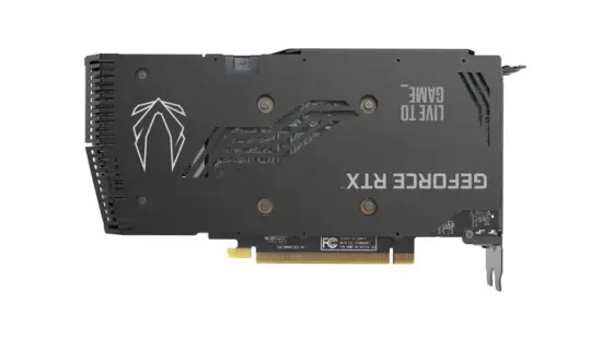 ZOTAC GAMING GeForce RTX 3060 Ti Twin Edge OC Back View