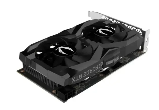 ZOTAC GAMING GeForce GTX 1660 Twin Fan Angled Rear View