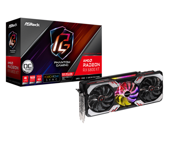 ASRock AMD Radeon RX 6800 XT Phantom Gaming Box View