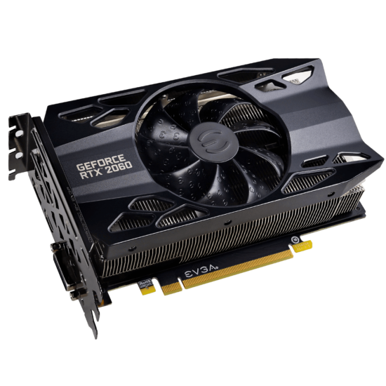 EVGA GeForce RTX 2060 SC Angled View