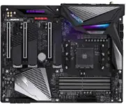 GIGABYTE X570 AORUS MASTER Swivelled Flat View