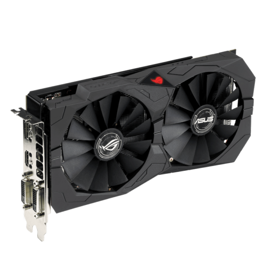 ASUS ROG Strix RX570 OC Edition 8GB Vertical View