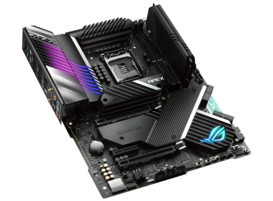 `ASUS ROG MAXIMUS XIII APEX Flat Rear View