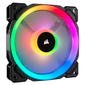 Black Corsair LL120 RGB PWM Case Fan Product Image