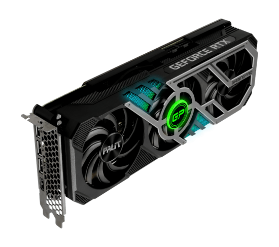 Palit RTX 3080 Ti GamingPro RGB Angled View