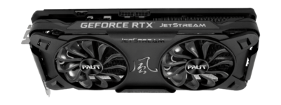 Palit RTX 3070 Jetstream V1 LHR Side Angled View