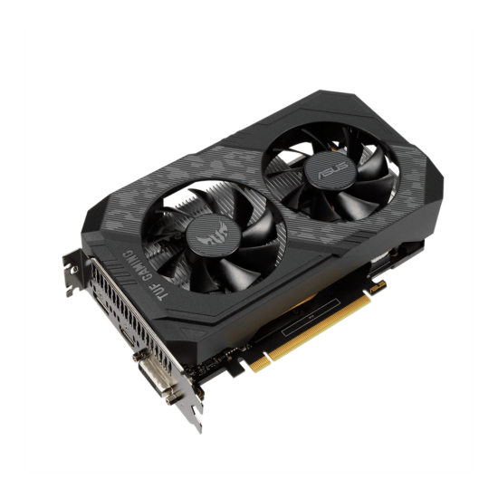 ASUS GTX 1650 TUF Gaming Angled Fan View