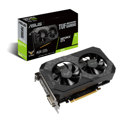 ASUS GTX 1650 TUF Gaming Box View