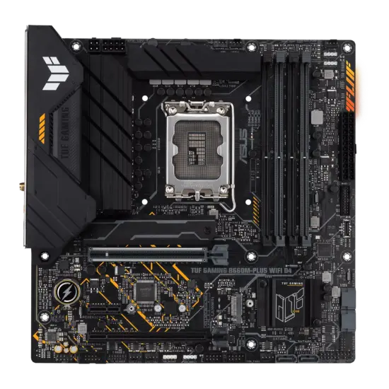 ASUS TUF Gaming B660M-Plus WiFi D4 Front Flat View