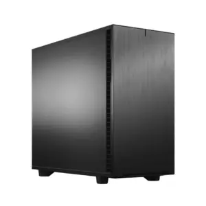 Fractal Design Define 7 Black Solid Angled Front View