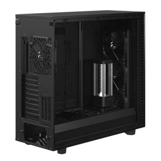 Fractal Design Define 7 XL Light TG Angled Rear View