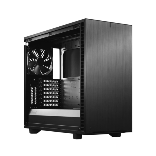 Fractal Design Define 7 Black Solid Side View