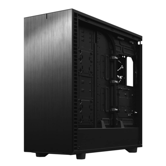 Fractal Design Define 7 XL Black Solid Angled Side View