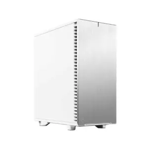 Fractal Design Define 7 Compact White Solid Angled Front View