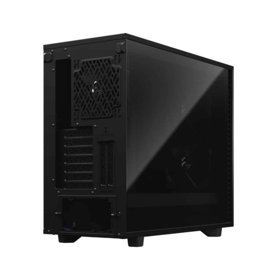 Fractal Design Define 7 Dark TG Angled Rear View