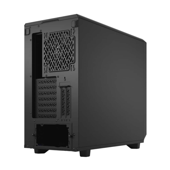 Fractal Design Meshify 2 Black Solid Angled Back View