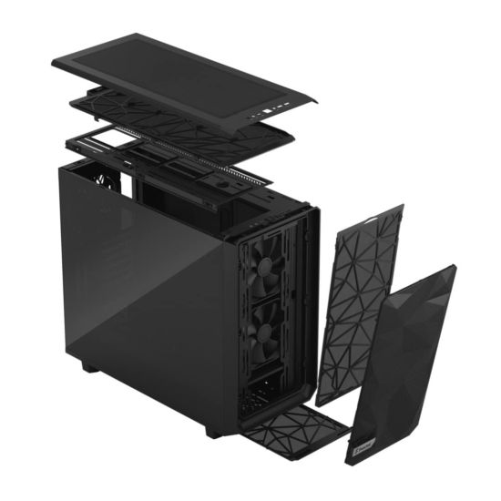 Fractal Design Meshify 2 Dark TG Angled View