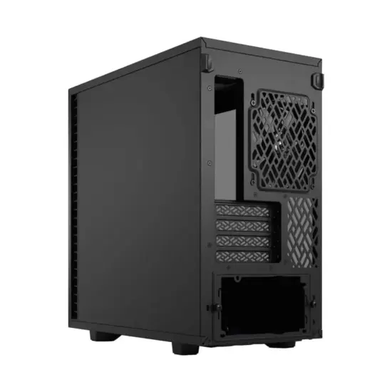 Fractal Design Define 7 Mini Black TG Angled Rear View