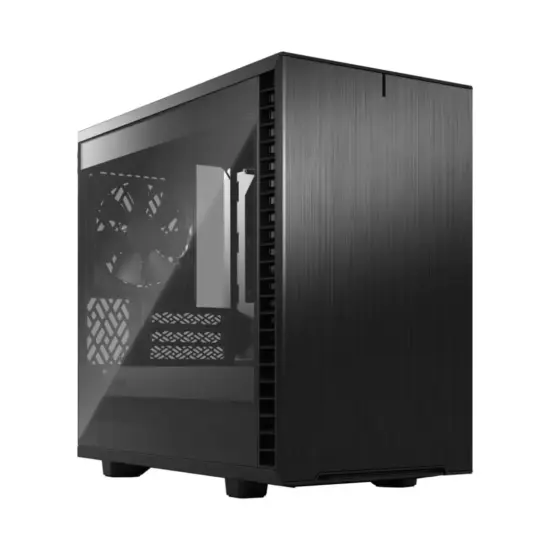 Fractal Design Define 7 Nano Black TG Angled Front View