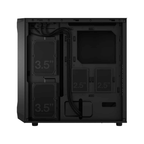 Fractal Design Focus 2 Black Solid Side View