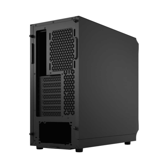 Fractal Design Focus 2 Black Solid Angled Rear View