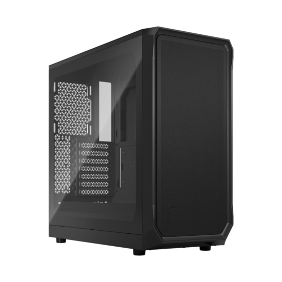 Fractal Design Focus 2 Black TG Angled Front View