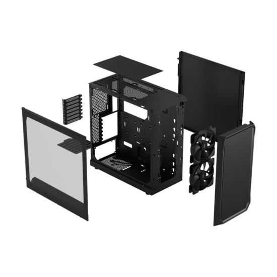 Fractal Design Focus 2 Black TG Layers View