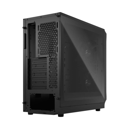 Fractal Design Focus 2 Black TG Angled Rear View