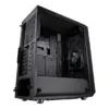 Fractal Design Meshify C Black Solid Angled Side View