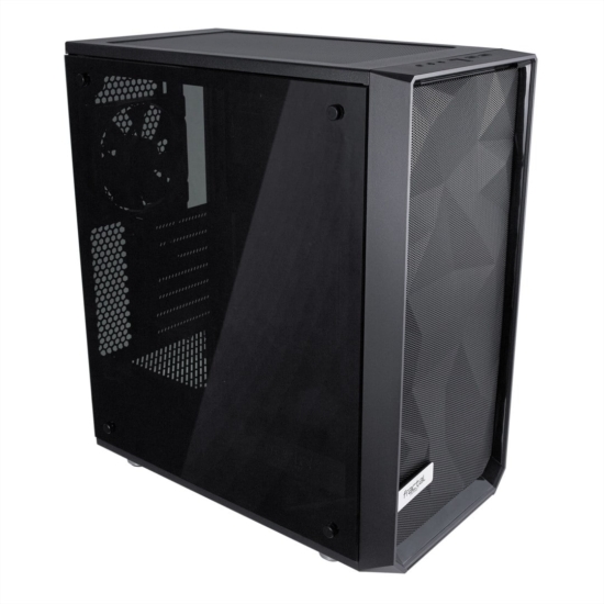 Fractal Design Meshify C Dark TG Angled Front View