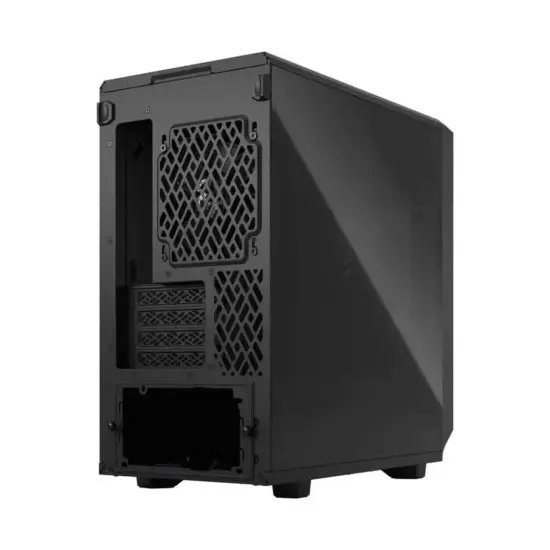 Fractal Design Meshify 2 Mini Black TG Angled Rear View