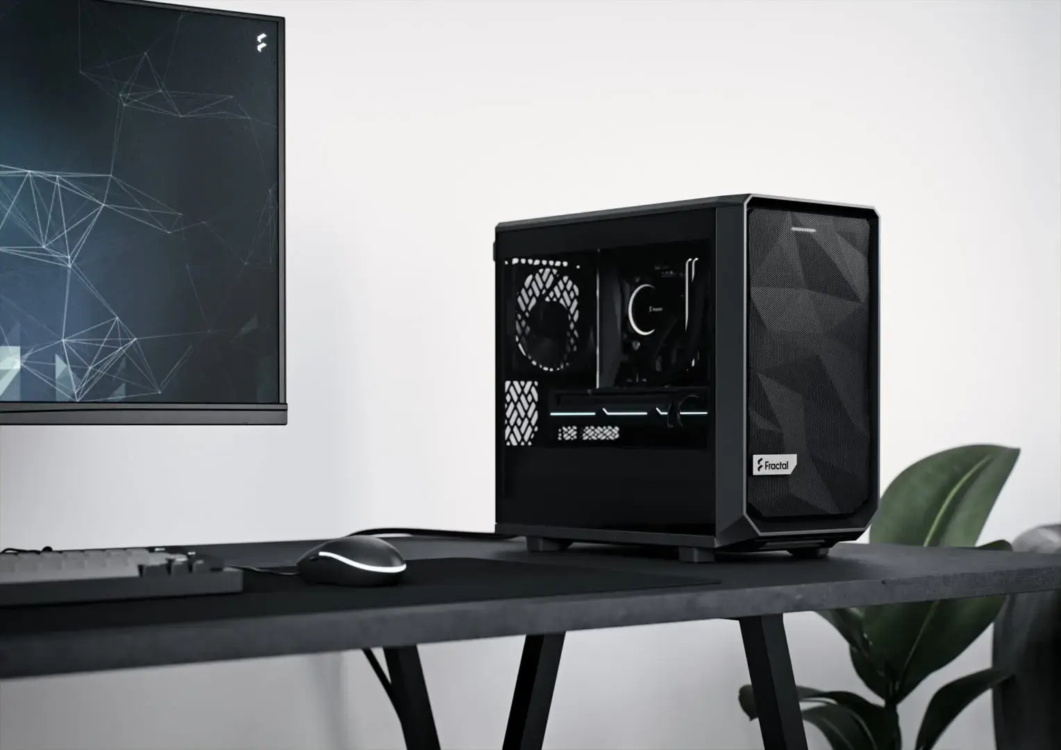 Fractal Design Meshify 2 Nano Black TG Cover View