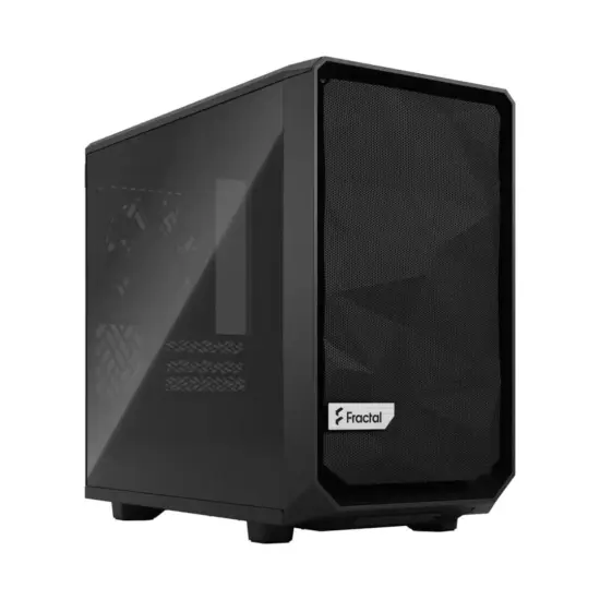 Fractal Design Meshify 2 Nano Black TG Angled Front View