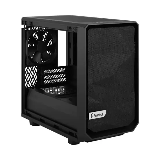 Fractal Design Meshify 2 Nano Black TG Angled Front View