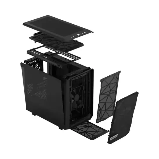 Fractal Design Meshify 2 Nano Black TG Layers View