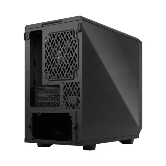 Fractal Design Meshify 2 Nano Black TG Angled Rear View