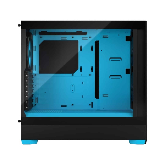 Fractal Design Pop Air RGB Cyan Core TG Side View