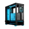 Fractal Design Pop Air RGB Cyan Core TG Angled Back View