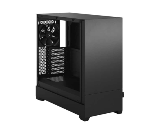 Fractal Design Pop Silent Black Solid Angled Front View