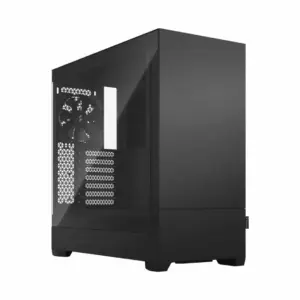 Fractal Design Pop Silent Black TG Angled Front View