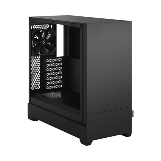 Fractal Design Pop Silent Black TG Angled Front Open View