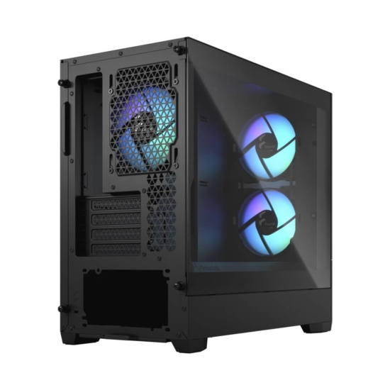 Fractal Design Pop Mini Air RGB Black TG Angled Back View