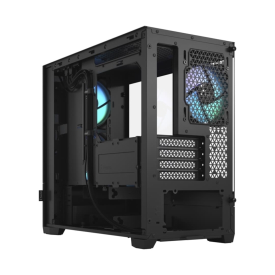 Fractal Design Pop Mini Air RGB Black TG Angled Back View