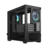 Fractal Design Pop Mini Air RGB Black TG Angled Back View